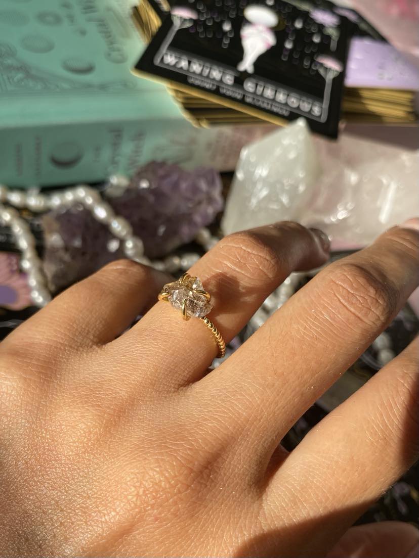 Anillo Diamante Herkimer