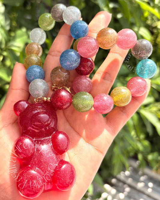 Collar Glitter Bear
