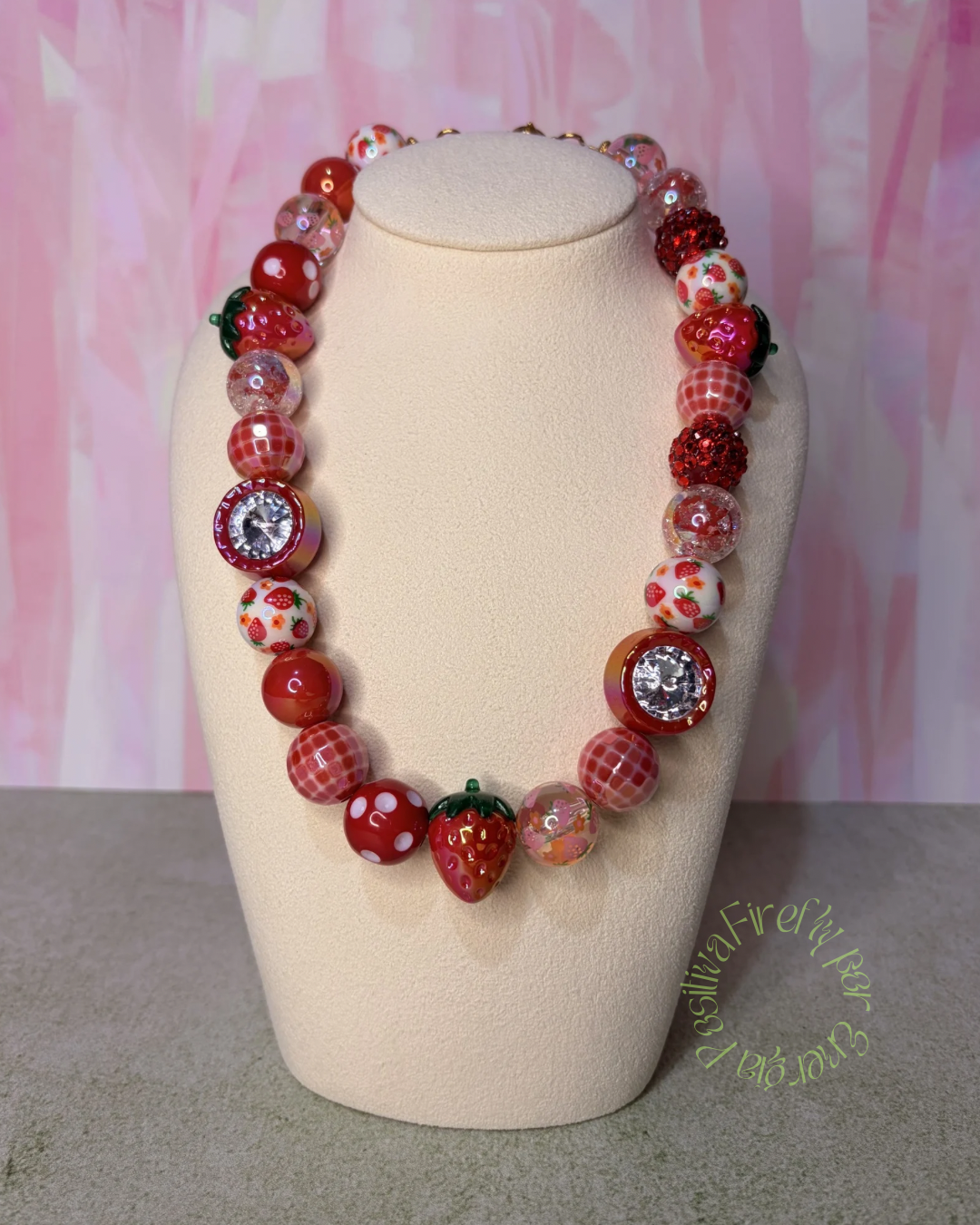 Collar Shiny Strawberry