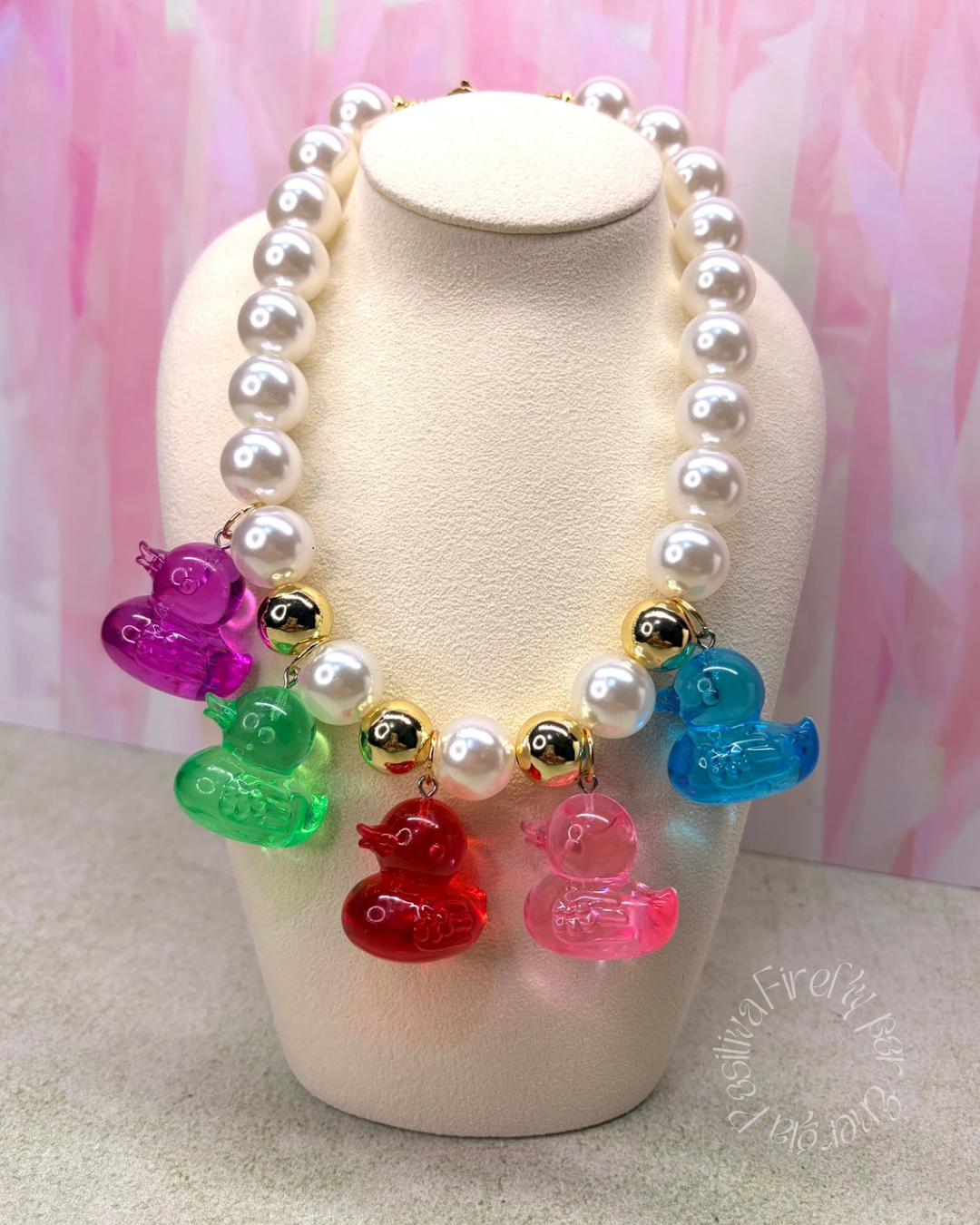 Collar Rainbow Ducky