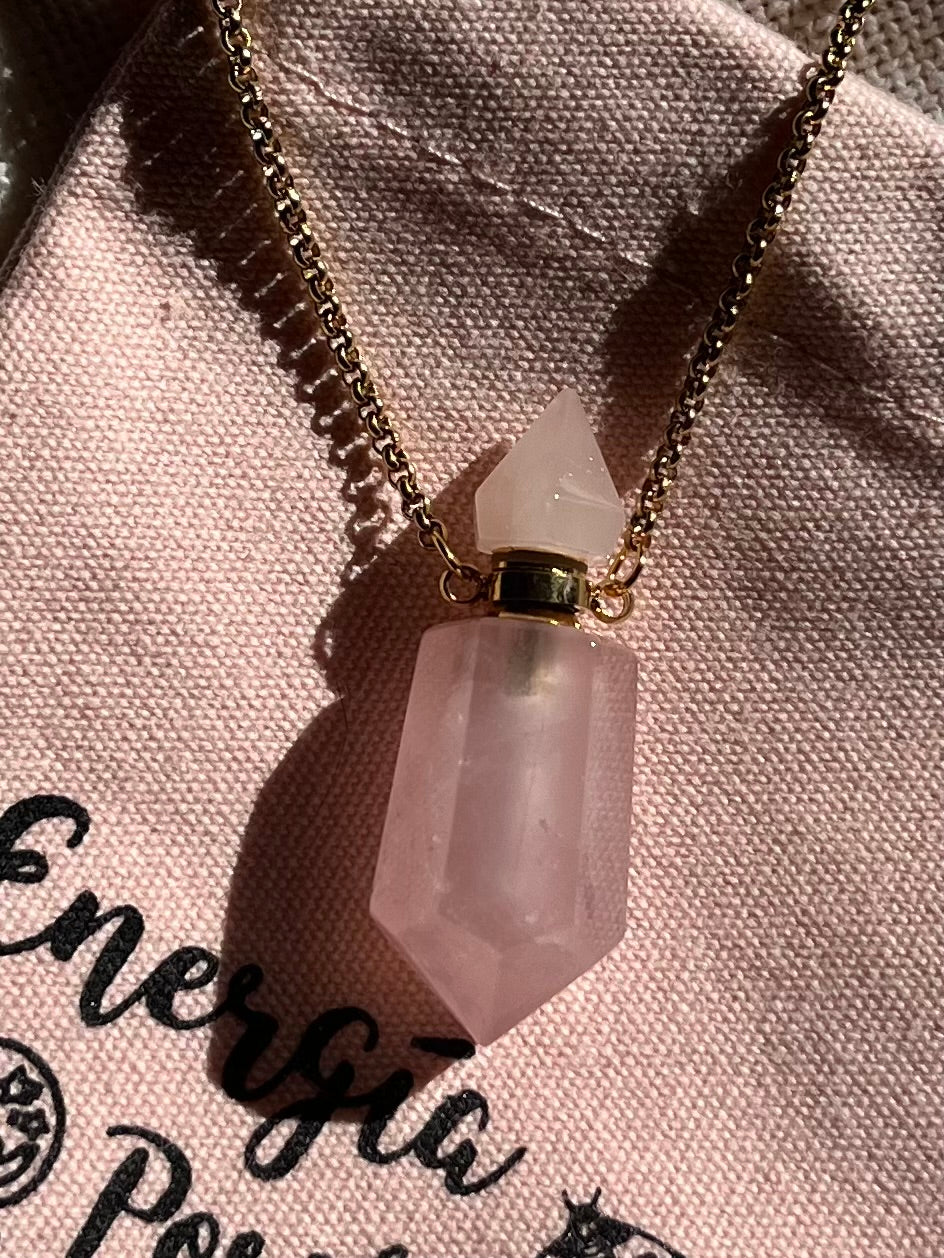 Perfumero Cuarzo Rosa