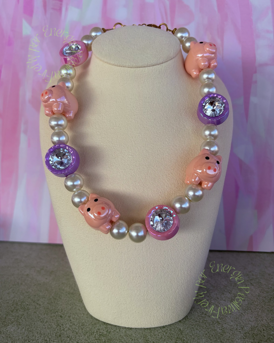 Choker Brillos & Cerditos