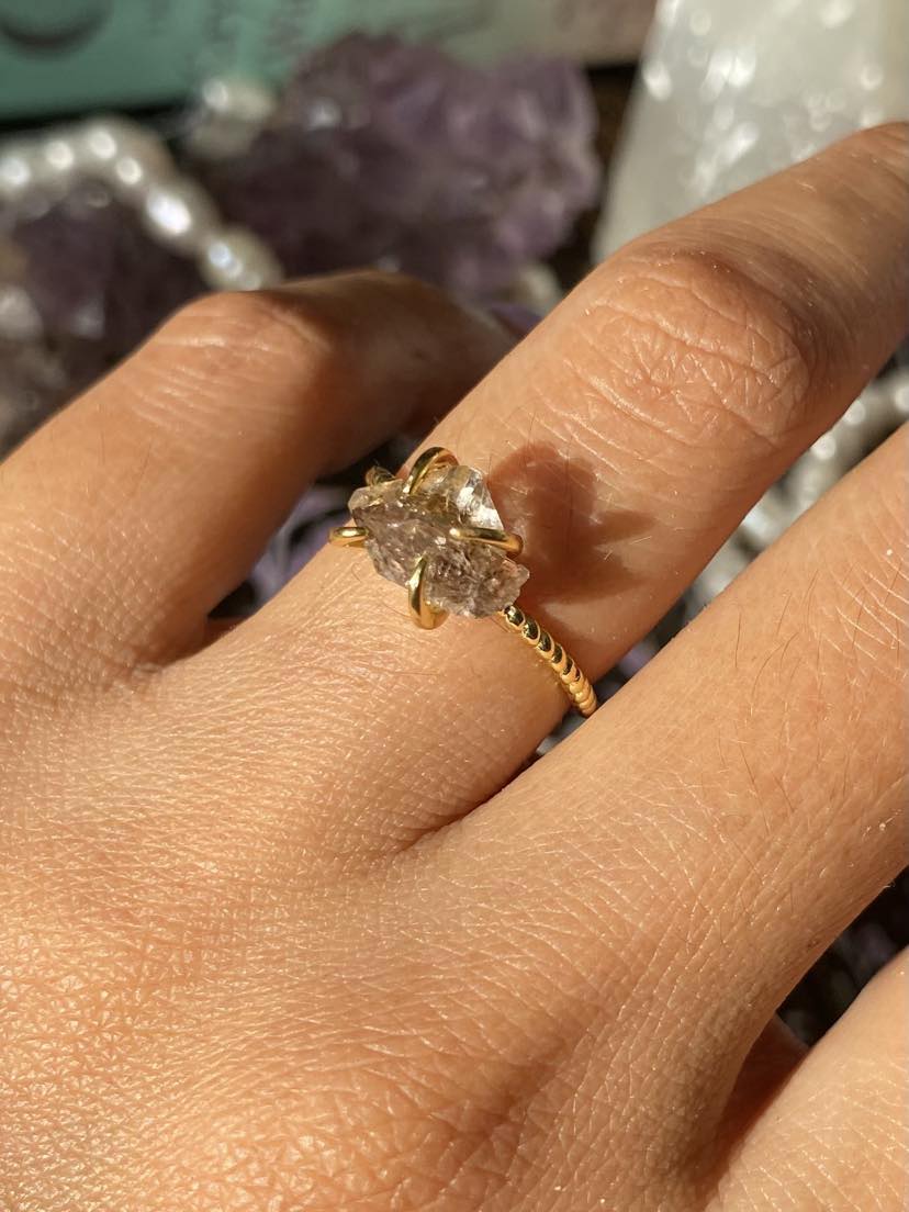 Anillo Diamante Herkimer