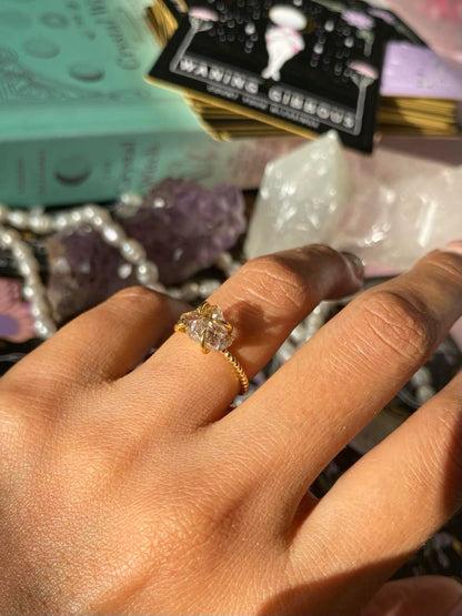 Anillo Diamante Herkimer