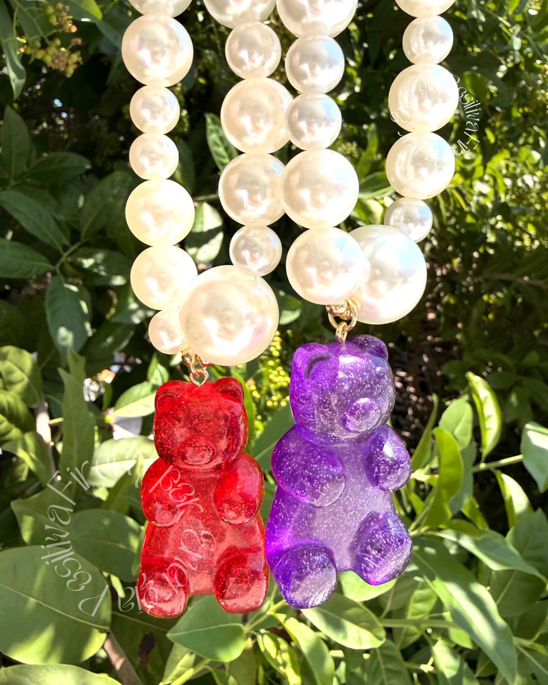 Collar Gummy Bears And Glitter