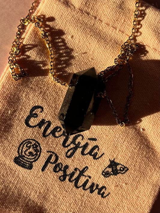 Collar Mini Obsidiana Negra