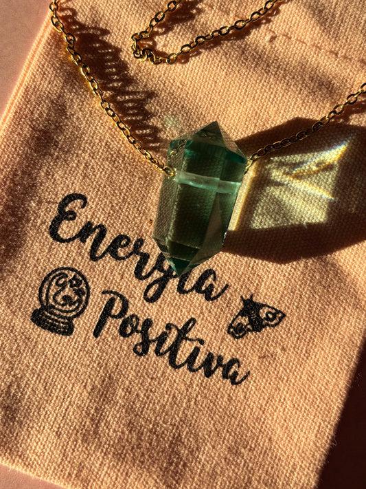 Collar Mini Doble Punta Cuarzo Andara