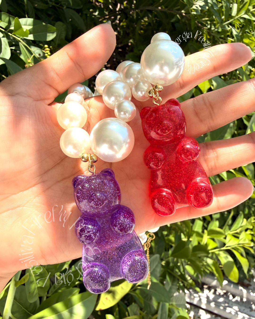 Collar Gummy Bears And Glitter