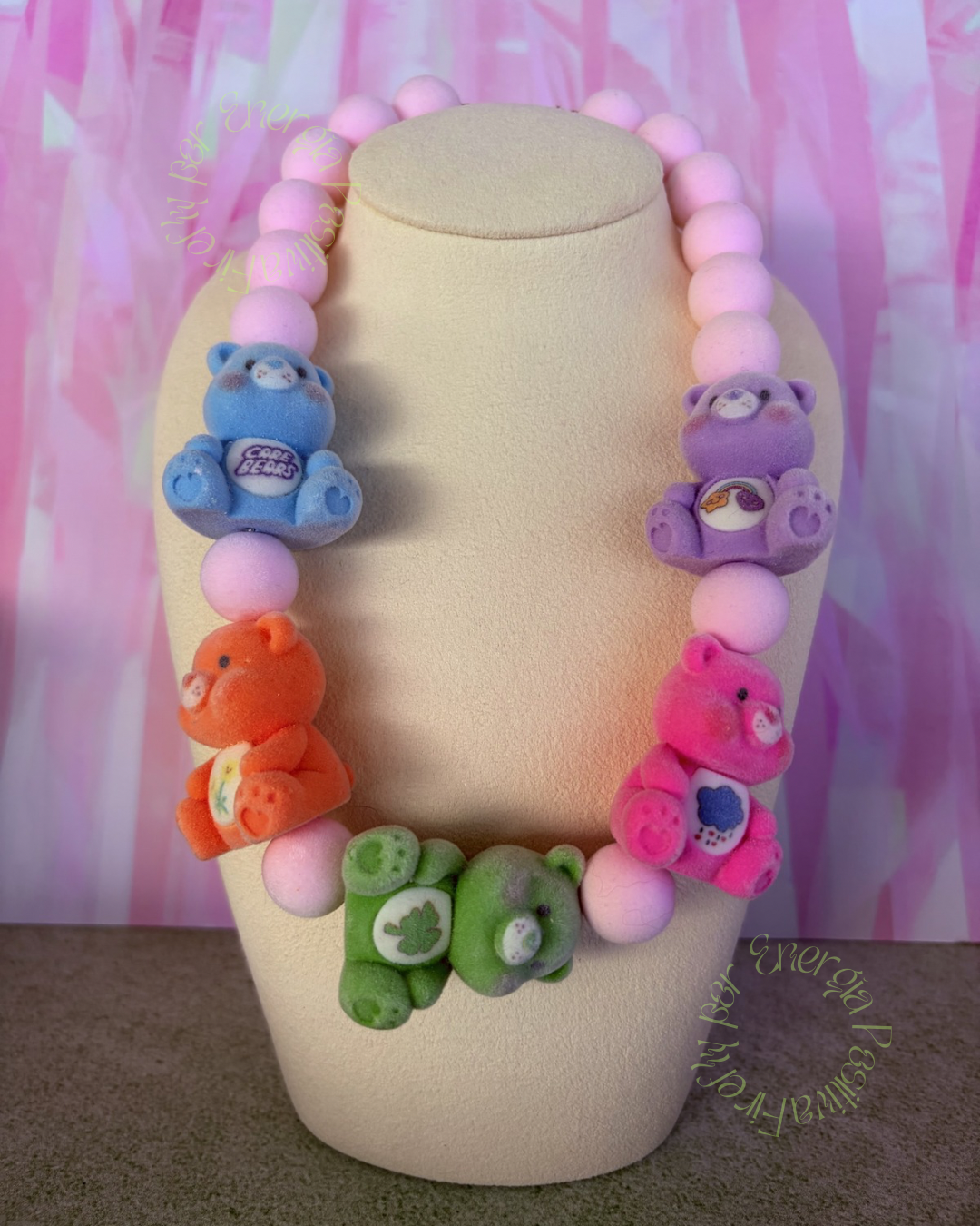 Collar Ositos Cariñositos Terciopelo