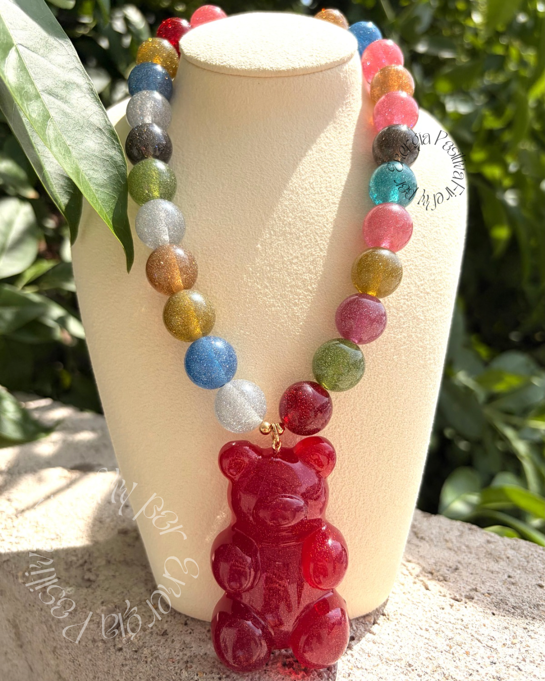 Collar Glitter Bear