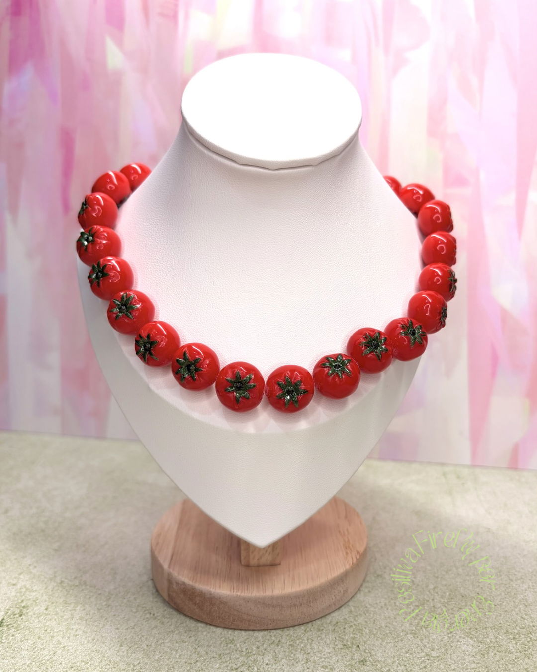 Collar Cherry Rojo