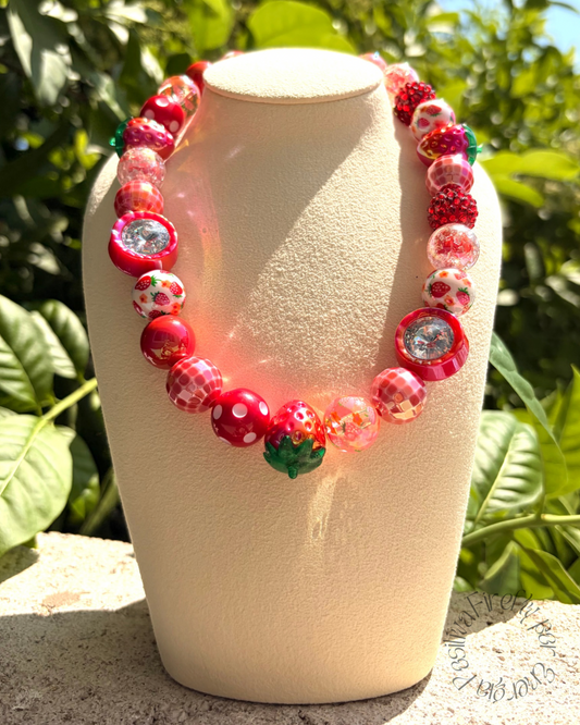 Collar Shiny Strawberry