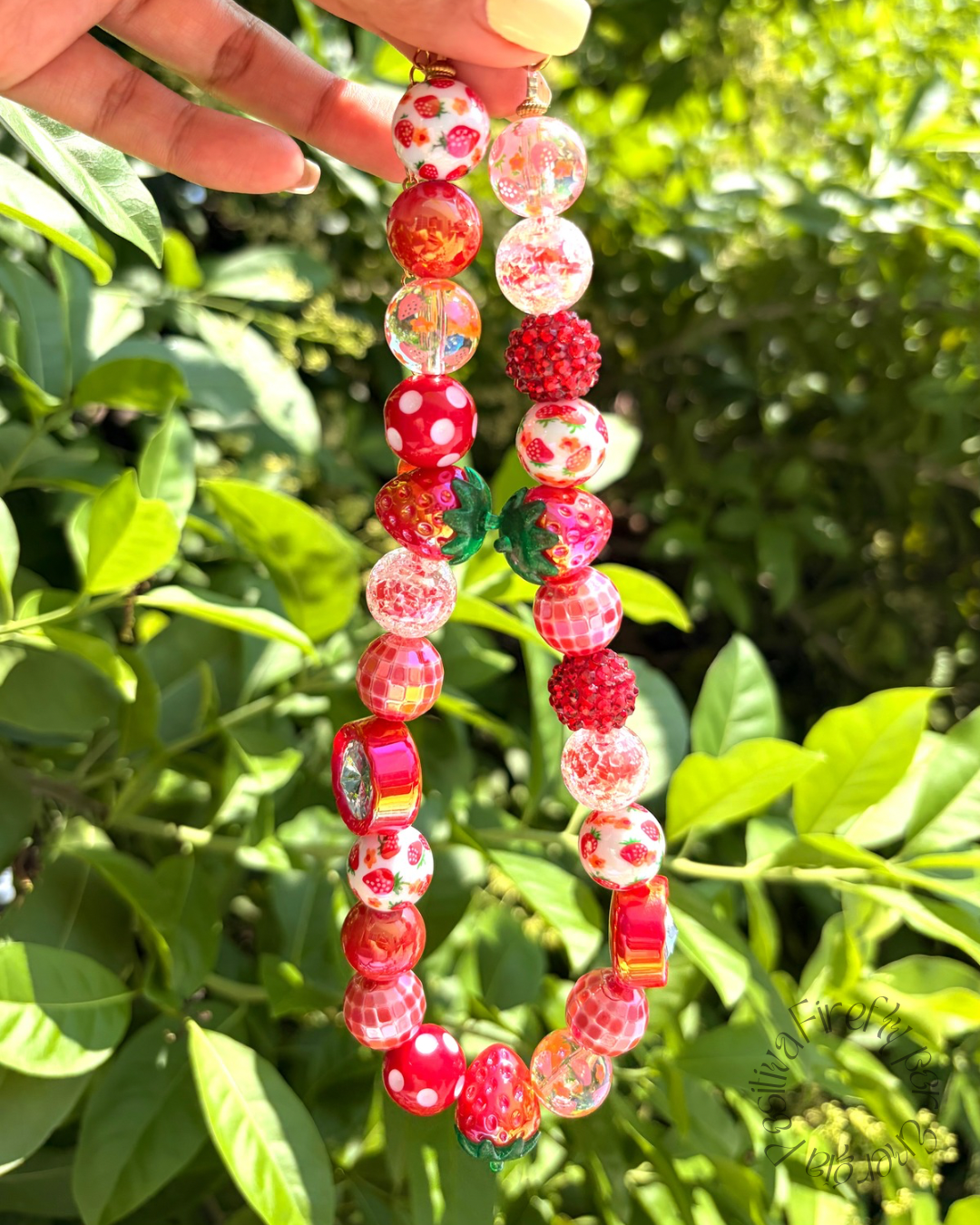 Collar Shiny Strawberry