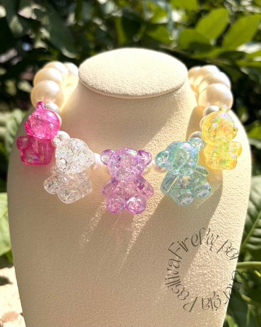 Collar Perlas & Ositos