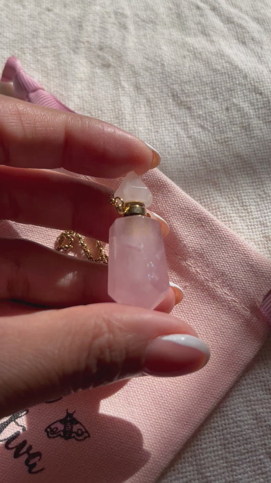 Perfumero Cuarzo Rosa